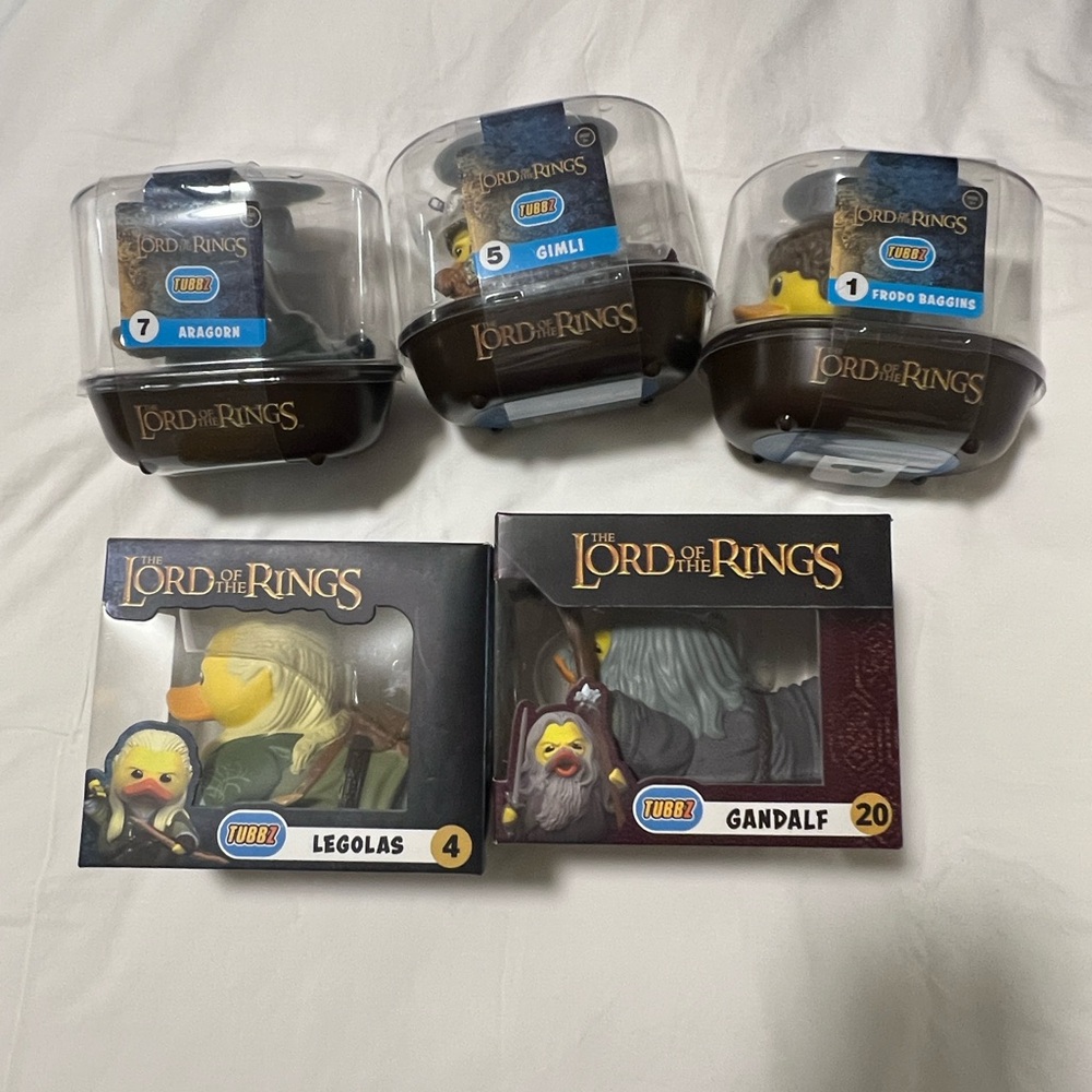 Lord of the Rings Collectible Duck Figures Set LOTR